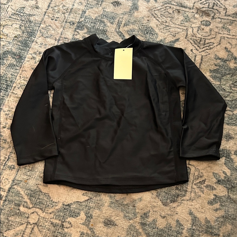Leveret Baby Swim Black Long Sleeve Top